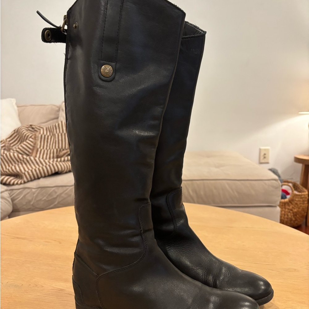 Sam Edelman Melissa boots Black low Heeled Boots size 8